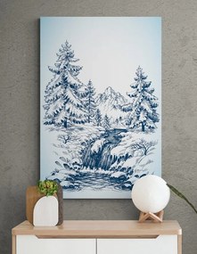 Obraz zasnežená rozprávková krajinka - 40x60