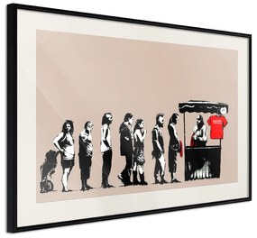 Artgeist Plagát - Destroy Capitalism [Poster] Veľkosť: 60x40, Verzia: Čierny rám s passe-partout