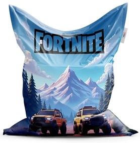 Sablio Sedací vak FORTNITE Off-road autá - 150x100 cm