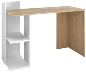 PC stolík Zunno (biela + dub sonoma). Vlastná spoľahlivá doprava až k Vám domov. 1119364