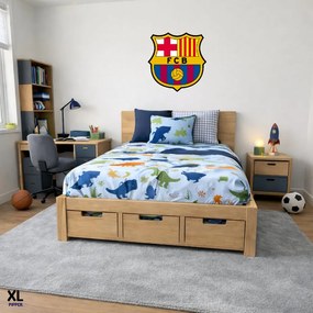 Textilná nálepka na stenu - logo "FC Barcelona" Veľkosť: 60 cm