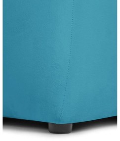 Tyrkysová zamatová pohovka 225 cm Cube – Bonami Selection