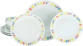 XXXLutz JEDÁLENSKÝ SERVIS Happy Birthday, Tellerset 12-tlg 12-dielne Creatable - Online Only bytové doplnky - 007768064901