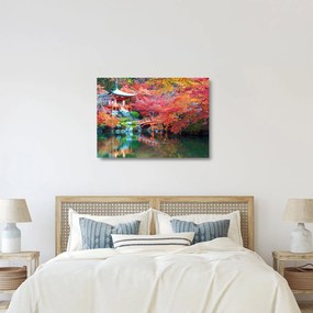 Sklenený obraz - Orientálna krajina (70x50 cm)