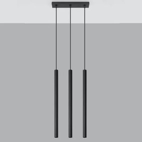 Sollux SL.0470 - Luster na lanku PASTELO 3 3xG9/8W/230V čierna