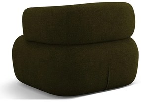 Zelené kreslo z textílie bouclé Jenny – Micadoni Home