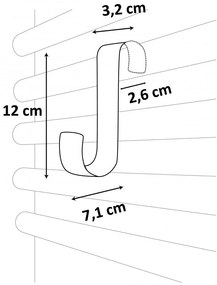 Erga Neo, háčik na vykurovacie teleso, termoplast, biela, ERG-YKA-RY.HACZYK PVC WHITE