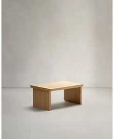 Konferenčný stolík v dekore duba v prírodnej farbe 89x62 cm Oaq – Kave Home