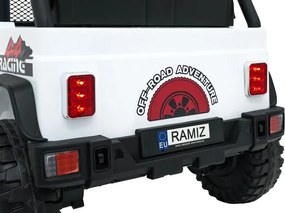 Elektrické autíčko Jeep BEAST 4x4 biele