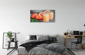 Obraz na skle grapefruit koktail 140x70 cm