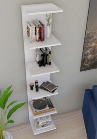 Nástenná knižnica MELANA, biela