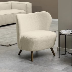 Designové lounge křeslo Crosby krémové