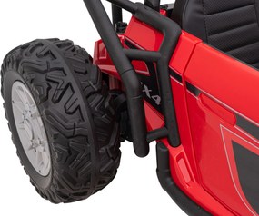 Ramiz Detská pretekárska bugina na batérie 5 Červená + motory 2x200W + diaľkové ovládanie + LED Audio + pomalý štart