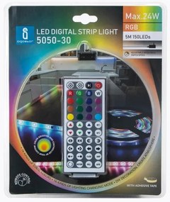 Aigostar - LED RGB Stmievateľný vonkajší pásik 5m LED/24W/12/230V IP65 + DO