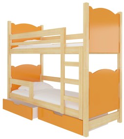 Poschodová detská posteľ 180x75 cm. Vlastná spoľahlivá doprava až k Vám domov. 1052105