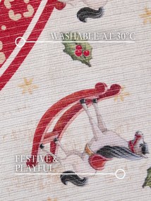 Villeroy & Boch, Kusový koberec Villeroy & Boch Toy's delight 106275 Cream, Red kruh, 160x160 (priemer) kruh, červená, obývacia izba