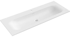 Mexen Vela, umývadlo na zapustenie 121 x 46,5 cm, biela matná, 25231201