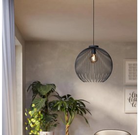 Eglo 901002 - Luster na lanku VENEZUELA 1xE27/40W/230V čierna