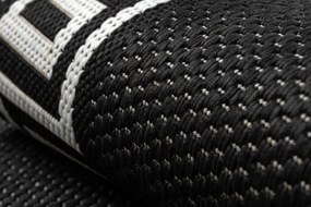 Koberec FLAT SISAL 49373690 Grécky čierno / krémový