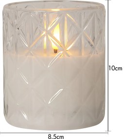 LED sviečka na baterky (výška 10 cm) Flamme Romb – Star Trading