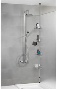 WENKO 21803100 – Rohová polica DOLCEDO 31 x 275 cm, nerez/lesklý chróm