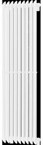 Mexen Atlanta dekoratívny radiátor 1500 x 460 mm, 894 W, Biela - W211-1500-460-00-20
