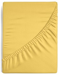 JERSEY PRESTIERADLO 180X200 CM, VÝŠKA 30 CM HORČICOVÉ