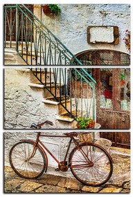 Obraz na plátne - Stará ulica v Taliansku - obdĺžnik 7153B (105x70 cm)