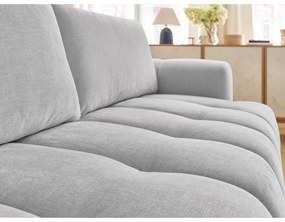 Svetlosivá rozkladacia/s úložným priestorom pohovka 251 cm Fuji – Bobochic Paris