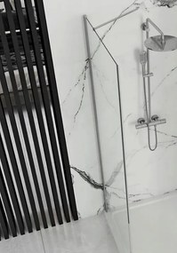 Rea Molier, sprchová stena 90x190cm pre sprchový kút Molier, 6mm číre sklo, chrómová, REA-K8535
