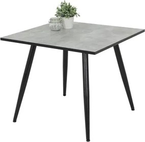 Štvorcový jedálenský stôl Alena 90x90 cm, šedý beton%