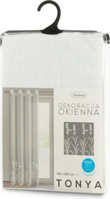 ZÁCLONA NA KRÚŽKOCH TONYA 140X250 CM VZOROVANÁ