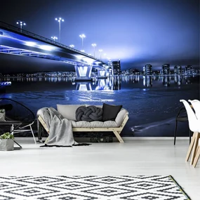 Fototapeta - Mesto v noci (152,5x104 cm)