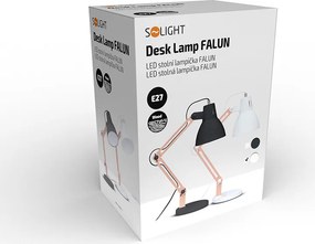 Stolová lampa Falun, E27, biela