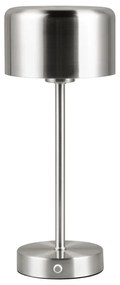 LED stmievateľná stolová lampa v striebornej farbe (výška 30 cm) Jeff – Trio