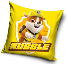 Detská obliečka na vankúš Paw Patrol-Rubble Šírka: 40 cm | Dĺžka: 40 cm
