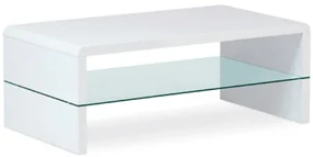 Konferenčný stolík Autronic 110x40 cm biely MDF lesk AHG-402 WT