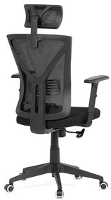 Autronic BONTEC Kancelárska stolička, hojdací mechanizmus, čierna sieťovina, KA-Q851 BK Farba: Čierna