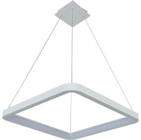 Brilagi - Stmievateľný LED luster na lanku FALCON SLIM LED/50W/230V 50x50 cm biela + s diaľkovým ovládačom