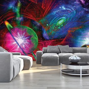 Fototapeta - Farebný abstraktný vesmír (254x184 cm)