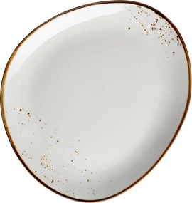Mäser Oválny tanier Pintar White hnedé bodky 29 x 26 cm, L