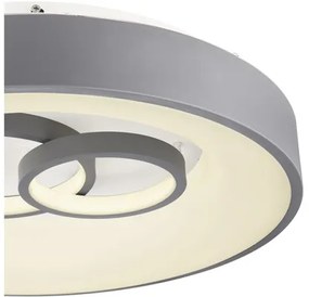 LED stropné svietidlo Globo 48416-50R Mavy 50W 1700lm 3000-6000K sivé s diaľkovým ovládaním