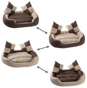 Petstuff pelech pre psa, krémovo- hnedý, 75 x 80 x 20 cm