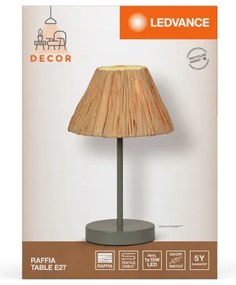 Ledvance - Stolná lampa DECOR RAFFIA 1xE27/15W/230V rafia