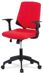 Zaujímavá kancelárska stolička červenej farby