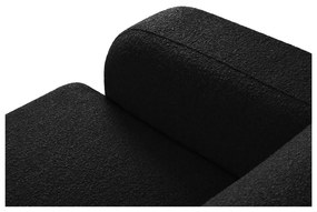 Čierna rohová pohovka z textílie bouclé (pravý roh) Molino – Micadoni Home