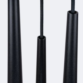 Sollux SL.1463 - Luster na lanku BLISS 3xG9/8W/230V čierna