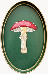 Ručne maľovaný dekoračný podnos Mushroom