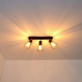 LED Bodové svietidlo TUBE II 3xE27/15W/230V čierna