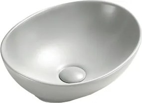 Mexen Elza, umývadlo na dosku 40 x 33 cm, platinová matná, 21014063